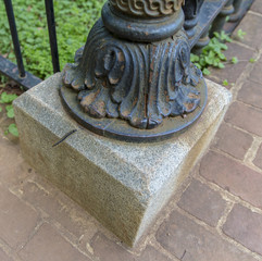 Caterpillar  on Lamp Post Base 