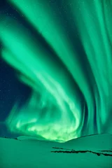 Fototapeten Nordlichter Nordlichter auf der Insel  © lucaar