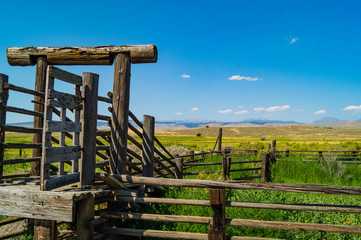 Fototapeta na wymiar Eastern Oregon rural farm and ranch land