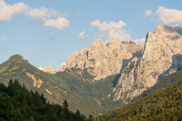Stripsenkopf, Stripsenjochhaus  und Wilder Kaiser vom Kaisertal aus gesehen