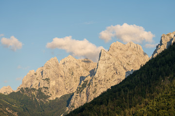 Stripsenjochhaus  und Wilder Kaiser vom Kaisertal aus gesehen