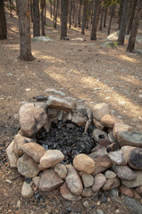 Campfire Coals Burnt Out