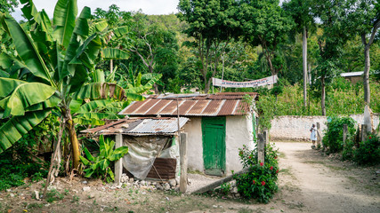 Fototapeta na wymiar Haitian Village Home