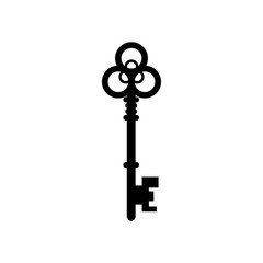 Vintage Key. Vector illustration, EPS10