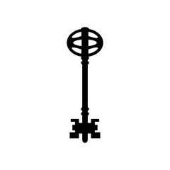 Vintage Key. Vector illustration, EPS10