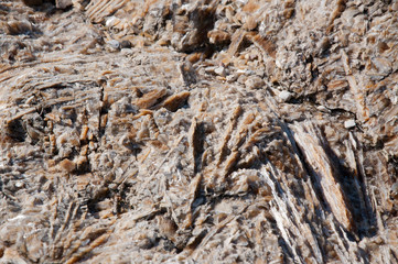 mountain stone on a hot summer