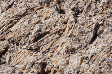 mountain stone on a hot summer
