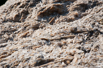 mountain stone on a hot summer