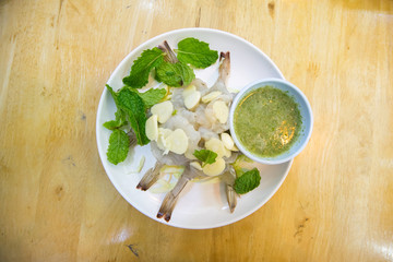 Fresh Shrimps in Fish Sauce, 