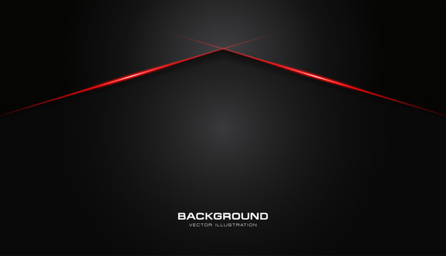 abstract metallic red shiny color black frame layout modern tech design vector template background