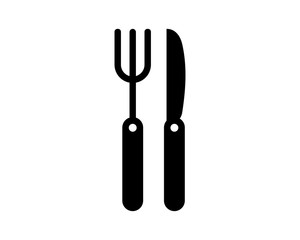 black, Cutlery illustrator image vector icon logo