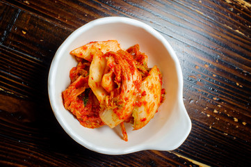 Bowl Spicy Korean Kimchi