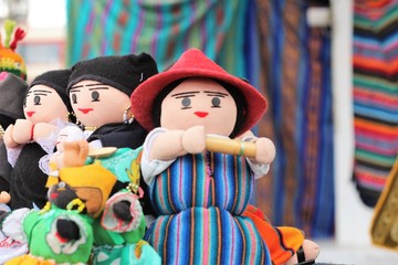 Muñecas andinas tradicionales 