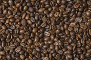 roasted coffee beans, can be used as a background