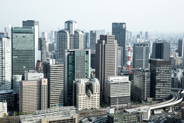 Fototapeta na wymiar This is the view of Osaka city.