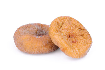 dried figs fruit isolated on white background