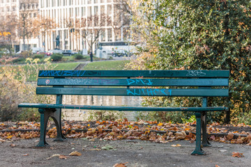 Bench in park