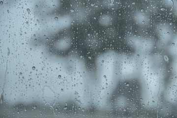 Rain on the glass car