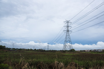 High voltage tower, High voltage pole