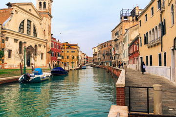 Fototapeta na wymiar Venice italy morning cityscape