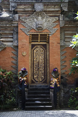 Gate of the Ubud palace, officially known as Puri Saren Agung, Indonesia