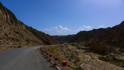 View of Road and Mountains