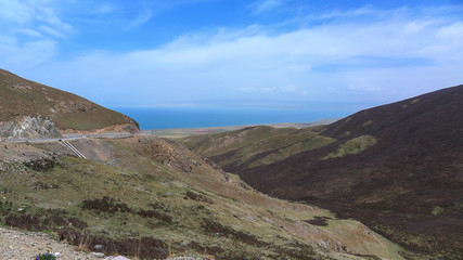 View of Mountains and Some Weeds