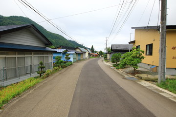 集落の道