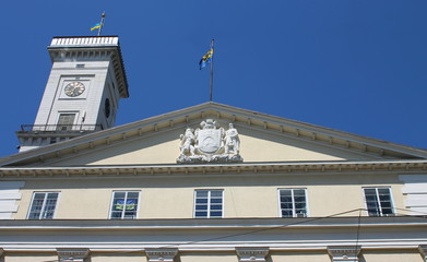 Fototapeta na wymiar Tower of city hall,Lviv
