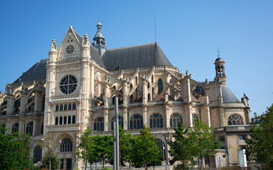 Obraz premium Church of Saint-Eustache in the center of Paris