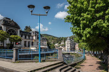 promenade dans la ville de La Bourboule