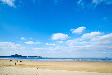 Fototapeta na wymiar Sindu-ri Beach in korea.