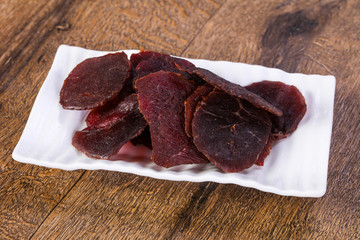 Dry beef meat