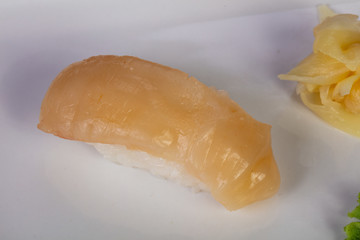 Japanese sushi with scallops