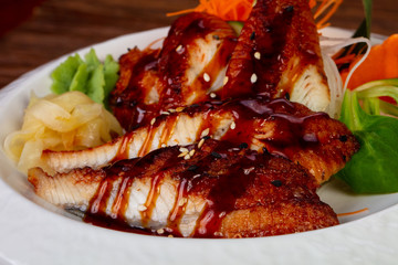 Japanese sahimi - eel