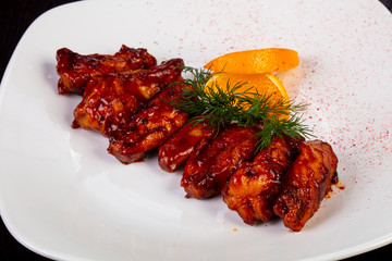 Delicious BBQ wings
