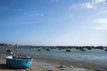 Fototapeta na wymiar Vietnamese fishing village, Mui Ne, Vietnam, Southeast Asia