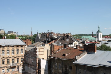 Fototapeta na wymiar Lviv,fragment old town