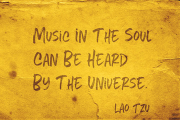 music in the soul Lao Tzu