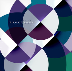 Fototapeta premium Modern circle abstract background