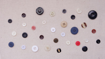 An assortment of round buttons