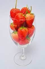 strawberry on white background