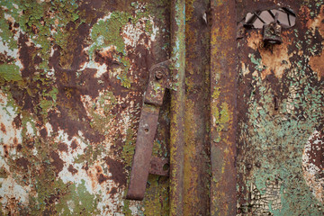 Iron texture with rusty spots