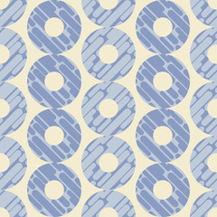 Polka dot seamless pattern. Dynamic shapes composition. Geometric background. Dots, circles and buttons. Тextile rapport.