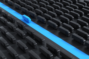 Fototapeta premium Business and logistics concepts,urgent express , 3d render .