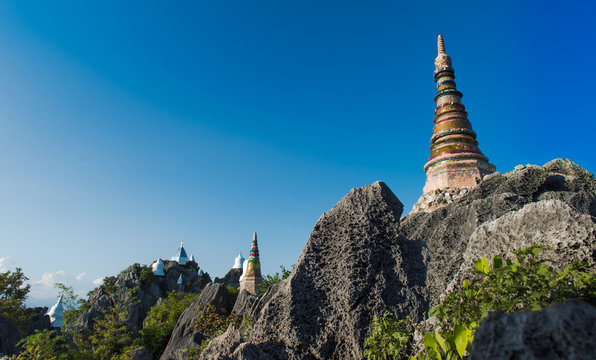 Lampang,Thailand.Old pagoda was built on hilltop. (Watchalermprakiat)
