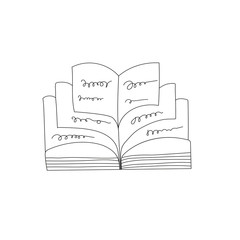 Hand drawn lettering Book club inscription for invitation and gr