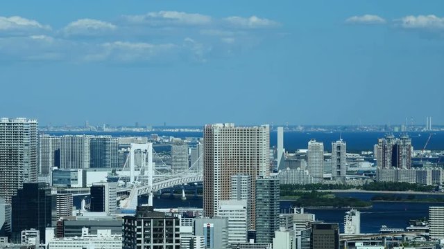 東京風景・タイムラプス・東京湾