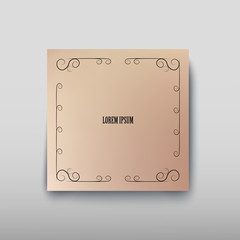 Cover paper sheet color with blurred background and an abstract graphic pattern