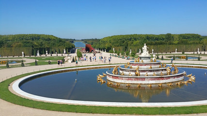 Fountain in the Versailles gardens